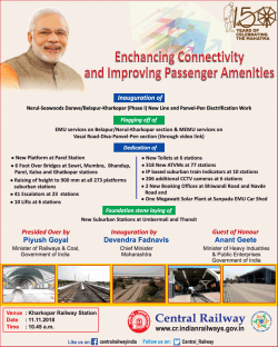 Central Railway Enhancing Connectivity And Improving Passenger Amenities Ad