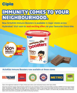 Cipla Immunity Comes To Your Neighbourhood Ad in Deccan Chronicle Hyderabad