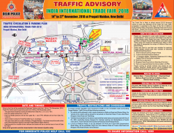 Delhi Police Traffic Advisory India International Trade Fair 2018 Ad in Times of India Delhi