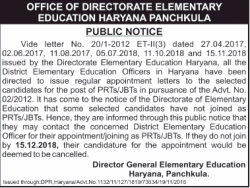 director-generl-elementary-education-haryana-panckula-public-notice-ad-times-of-india-delhi-20-11-2018.png