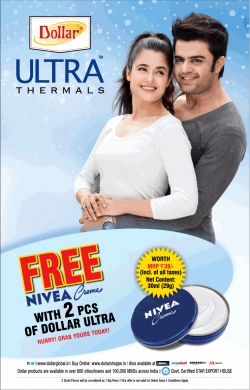 dollar-ultra-thermals-free-nivea-creme-ad-delhi-times-23-11-2018.png
