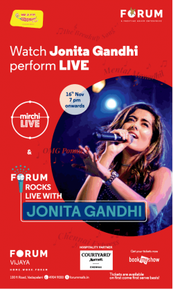 Forum Watch Jonita Gandhi Perform Live Ad