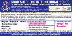 Good Shepherd International School Requires Ad in Times Ascent Delhi
