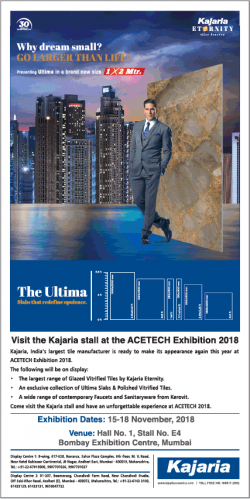 Kajaria Why Dream Small Go Large than life Ad in Times of India Mumbai