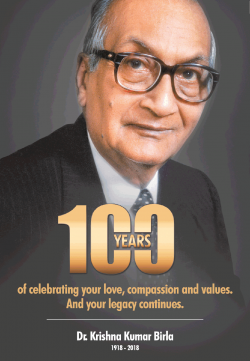 Dr. Krishna Kumar Birla 100 Years Of Celebrating Your Love Ad 1918 - 2018