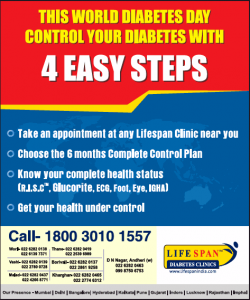 Life Span Diabetes Clinics 4 Easy Steps Ad in Times of India Mumbai