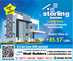 modi-builders-sterling-homes-ad-hyderabad-times-10-11-2018.png