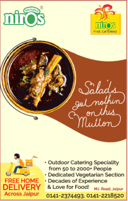 Niros Fine Catering Free Home Delivery Across Jaipur Ad
