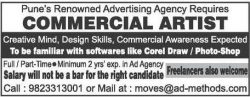 Punes Renowned Advertising Agency Requires Ad in Sakal Pune