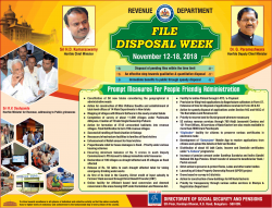 Revenue Department File Disposal Week Ad in Times of India Bangalore