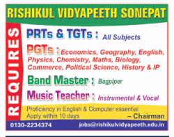 rishikul-vidyapeeth-sonepat-requires-ad-times-of-india-delhi-21-11-2018.png