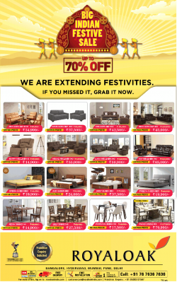 royaloak-furniture-big-indian-festive-sale-ad-times-of-india-bangalore-10-11-2018.png