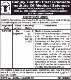 sanjay-gandhi-post-graduate-intiute-of-medical-sciences-recruitment-ad-times-of-india-delhi-15-11-2018.png
