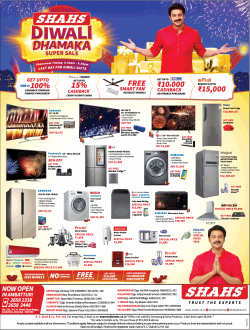 Shahs Diwali Dhamaka Super Sale Ad