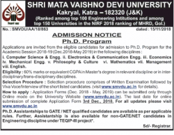 shri-mata-vaishno-devi-university-admission-notice-ad-times-of-india-delhi-16-11-2018.png
