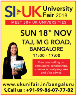 SL UK University Fair 2018 Meet 50 Plus Uk Universities Ad