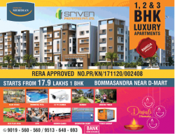 Sriven Properties Pvt Ltd 1 And 2 Bhk Apartments Ad