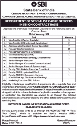 state-bank-of-india-requires-specialist-cadre-officers-ad-times-ascent-delhi-28-11-2018.png