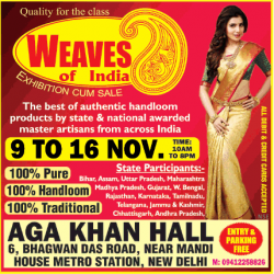 Weaves Of India Exhibition Cum Sale Ad