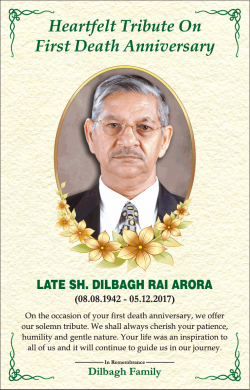 first-death-annivesary-late-sh-dilbagh-rai-arora-ad-times-of-india-delhi-05-12-2018.png
