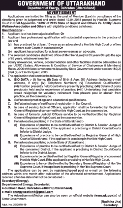 government-of-uttarkhand-applictions-invites-for-the-post-of-member-law-ad-times-of-india-hyderabad-06-12-2018.png