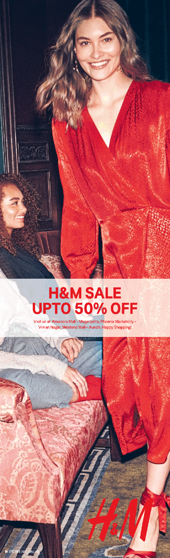H And M Sale Upto 50% Off Ad in Pune Times - Advert Gallery