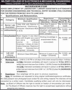 military-college-of-electronics-and-mechanical-engineering-interview-for-ad-times-of-india-hyderabad-02-12-2018.png