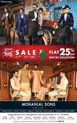 mohanlal-sons-sale-flat-25%-off-entire-collection-ad-delhi-times-22-12-2018.png