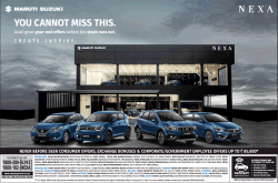 nexa-showroom-year-end-offers-before-stock-ends-out-ad-times-of-india-bangalore-28-12-2018.png