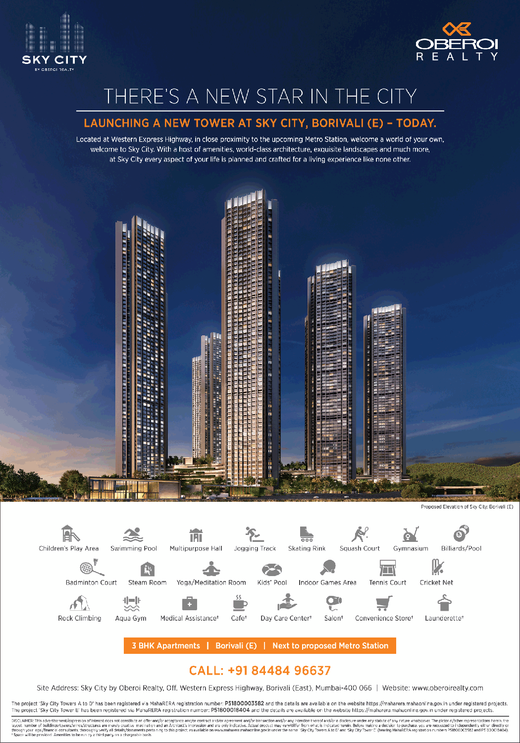 oberoi-realty-sky-city-there-is-a-new-star-in-the-city-ad-in-times-of-india-mumbai-advert-gallery