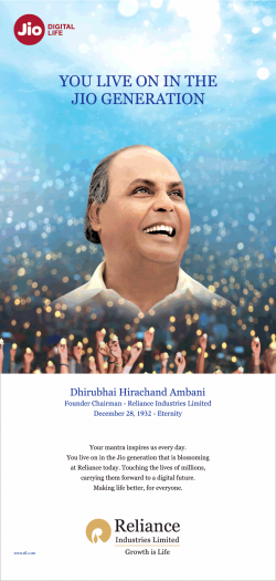 reliance-industries-limited-dhirubhai-hirachand-ambani-you-live-on-in-the-jio-generation-ad-bombay-times-28-12-2018.png