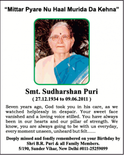 remembrance-smt-sudharshan-puri-ad-times-of-india-delhi-27-12-2018.png