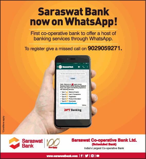 saraswat-bank-now-on-whatsapp-ad-times-of-india-mumbai-27-12-2018.png