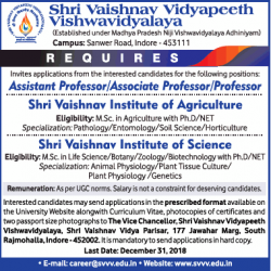 shri-vaishnav-vidyapeeth-vishwavidyalaya-requires-professor-ad-times-ascent-mumbai-19-12-2018.png