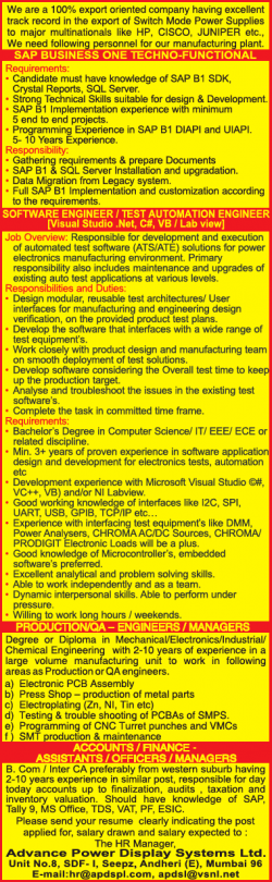 advance-power-display-systems-ltd-require-engineers-managers-ad-times-ascent-mumbai-16-01-2019.png