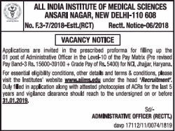 all-india-institute-of-medical-sciences-requires-administrative-officer-ad-times-of-india-delhi-05-01-2019.png