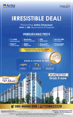 artha-building-homes-irresistible-deal-1bhk-and-2-bhk-apartments-ad-times-of-india-bangalore-12-01-2019.png