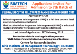 bimtech-birla-institute-requires-fellow-programme-in-management-ad-times-of-india-delhi-13-01-2019.png