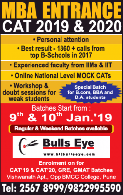 bulls-eye-mba-entrance-cat-2019-and-2020-ad-times-of-india-pune-04-01-2019.png