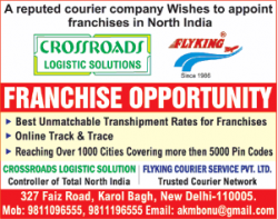 crossroads-logistic-solutions-flyking-franchise-opportunity-ad-times-of-india-delhi-22-01-2019.png