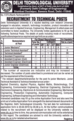 delhi-technological-university-recruitment-of-technical-posts-junior-mechanic-ad-times-of-india-chennai-30-12-2018.png