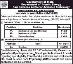 department-of-atomic-energy-raja-ramanna-center-for-advanced-technology-requires-technical-officer-ad-times-of-india-delhi-30-12-2018.png
