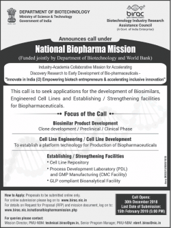 department-of-biotechnology-announces-call-under-national-biopharma-mission-ad-times-of-india-mumbai-30-12-2018.png