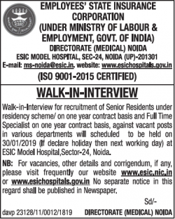 employees-state-insurance-corporation-requires-senior-residents-ad-times-of-india-delhi-23-01-2019.png