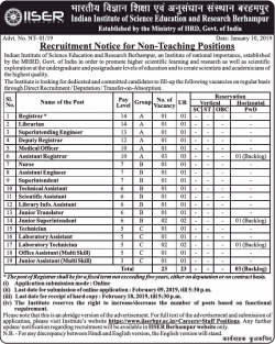 indian-institute-of-science-education-recruitment-for-non-teaching-positions-registrar-ad-times-of-india-mumbai-12-01-2019.png