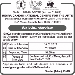 indira-gandhi-national-center-for-the-arts-requires-internal-auditor-ad-times-of-india-delhi-09-01-2019.png