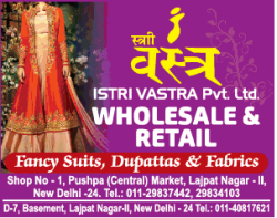istri-vastra-pvt-ltd-wholesale-and-retail-ad-delhi-times-29-12-2018.png