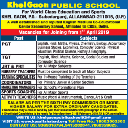 khelgaon-public-school-requires-pgt-tgt-jrt-prt-nursery-teachers-ad-times-ascent-delhi-09-01-2019.png