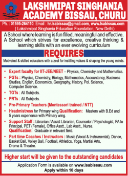 lakshmipat-singhania-academy-bissau-churu-requires-expert-faculty-for-iit-jee-neet-ad-times-ascent-delhi-02-01-2019.png