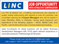 linc-pen-and-plastics-ltd-requires-5-export-managers-ad-times-ascent-delhi-02-01-2019.png